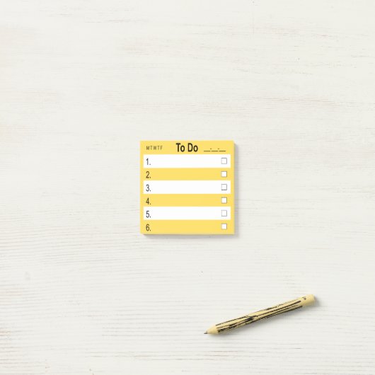 3 x 3 inch Post-it® notes ToDo (Op bureau)