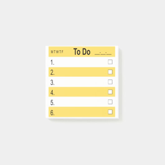 3" x 3" Post-it® Notities ToDo Notes (Voorkant)