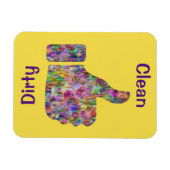 3 x 4 inch duim omhoog naar beneden Kleurrijke sch Magneet (Horizontaal)
