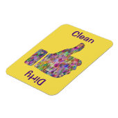 3 x 4 inch duim omhoog naar beneden Kleurrijke sch Magneet (Linkerzijde)