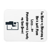 3 x 4 inch magneet voor voordeur FUNNY (Horizontaal)