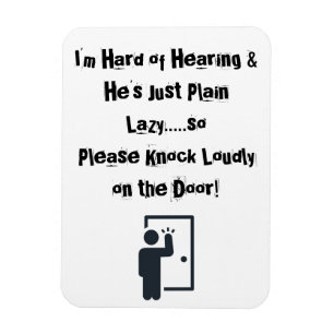 3 x 4 inch magneet voor voordeur FUNNY