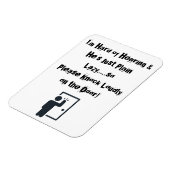 3 x 4 inch magneet voor voordeur FUNNY (Linkerzijde)