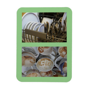 3 x 4-inch schoonmaakapparaat/vuilnisbak Geen teks Magneet