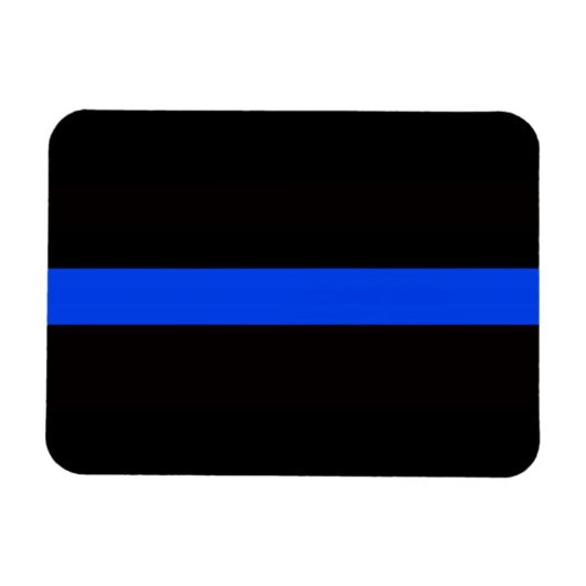 3 X 4 THIN BLUE LINE MAGNET MAGNEET (Horizontaal)