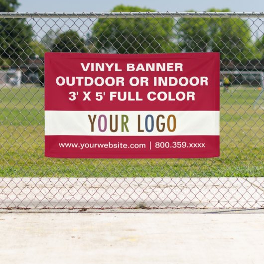 3 ' x 5 ' Aangepaste Vinyl Banner teken buiten of (Insitu)