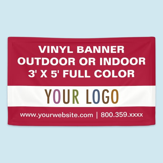3 ' x 5 ' Aangepaste Vinyl Banner teken buiten of