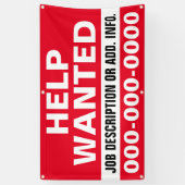 3' X 5' Help Gezochte banner (Verticaal)