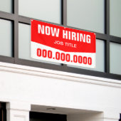 3 x 5' nu Huren met Titel en Telefoonnummer Spandoek (Buitenkant Gebouw)