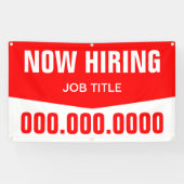 3 x 5' nu Huren met Titel en Telefoonnummer Spandoek (Horizontaal)