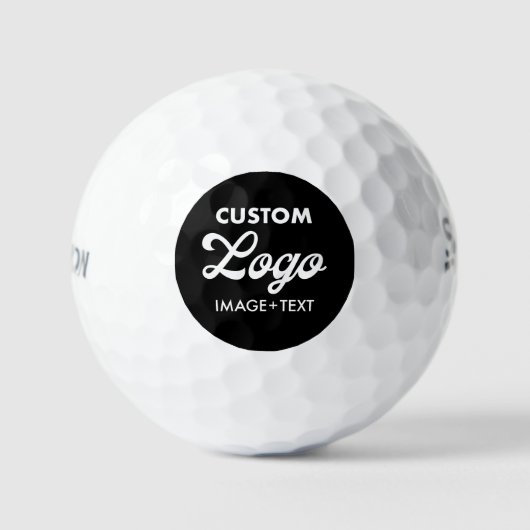 3 x aangepast logo foto Srixon Soft Feel golfballe Golfballen (Voorkant)