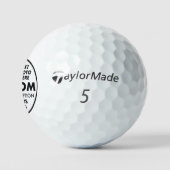 3 x Aangepaste persoonlijke Taylor Made TP5 Golf B Golfballen (Logo)