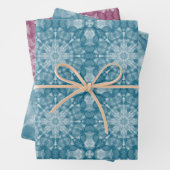 3 x designvellen van inpakpapier (In situ)