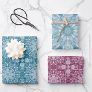 3 x designvellen van inpakpapier vel