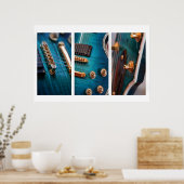 3 x gitaren poster (Keuken)