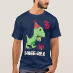 3 year old birthday gift Boy  Dinosaur Three Rex T-shirt<br><div class="desc">3 year old birthday gift Boy  Dinosaur Three Rex . Check out our birthday t shirt selection for the very best in unique or custom,  handmade pieces from our shops.</div>