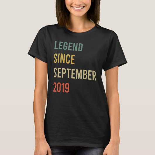 3 Years Old Legend Since September 2019 3th Birma T-shirt (Voorkant)
