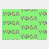 3 Yoga Wrapping Paper Original Waterverf Gift (Voorkant 3)
