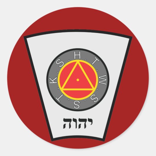 3" York Rite Chapter Sticker (Voorkant)