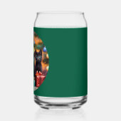 3 Young Blue Eyed Black Kittens Kerstscène Blikvorm Glas (Rechts)