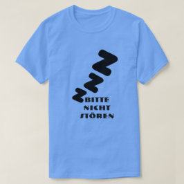 3 Z slapen met tekst Bitte nicht stören T-shirt