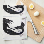 3 zand- en zee-zeemaïden theedoek (Quarter Fold)