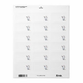 3 Zandkraanvogels Foto Briefpapier Adreslabels Etiket (Full Sheet)