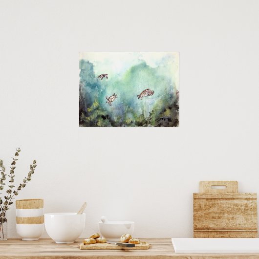 3_zee_schildpadden poster (Keuken)