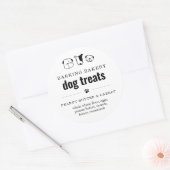 3" Zelfgemaakte Hond Bakkerij Business Treat Label (Envelop)