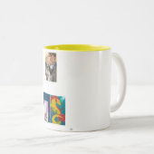 3 zelfklevende sticker tweekleurige koffiemok (Voorkant rechts)