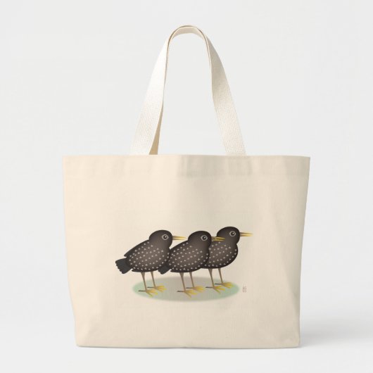 3 zetmeel grote tote bag (Voorkant)