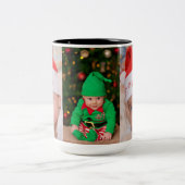 3-zijdig aangepaste Baby-foto gepersonaliseerd Tweekleurige Koffiemok (Center)