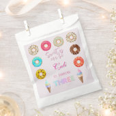 3 Zoet als een meisje 3e verjaardag Bedankzakje (Geknipt)