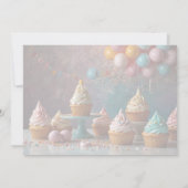 3 Zoet als een meisje 3e verjaardag Kaart (Achterkant)