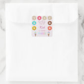 3 Zoet als een meisje 3e verjaardag Vierkante Sticker (Tas)