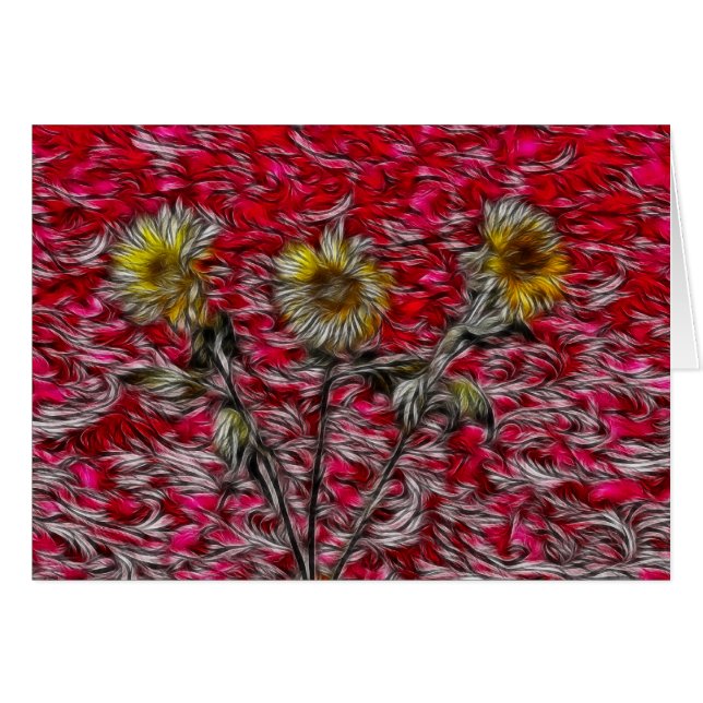 3 Zonnebloemen (Voorkant Horizontaal)