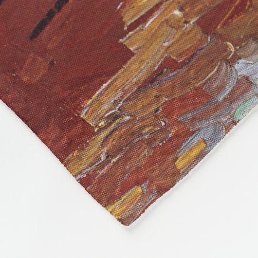 3 Zonnebloemen in een Vase, Van Gogh Fleece Blanke (Hoek)