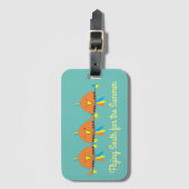 3 Zuid-vliegen voor de zomer Bagagelabel (Voorkant (verticaal))