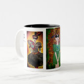 3 zussen tweekleurige koffiemok (Voorkant links)