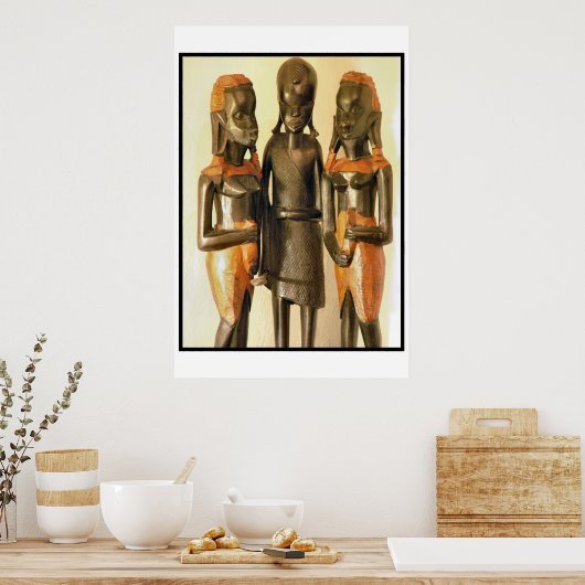 3 Zusters uit Kenia Poster (Keuken)