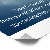 3 zwaard poster (Hoek)