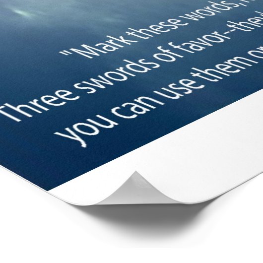 3 zwaard poster (Hoek)