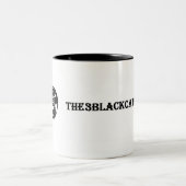 3 zwarte kat-Mok Tweekleurige Koffiemok (Center)