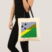 3 Zwarte sterren Canvas tas (Voorkant (product))
