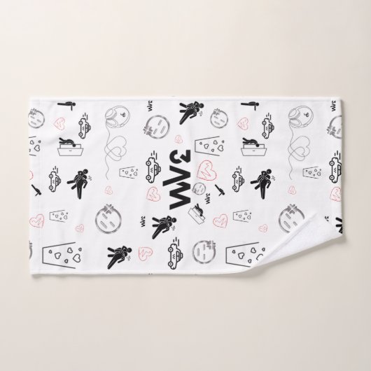 3AM Emoties Badhanddoek | expressieve doedelzakkun Bad Handdoek (Handdoek)