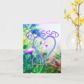 3BLESSED het KLEINE WENSKAART van het LEVEN VERDE Kaart (Gele Bloem)