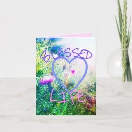 3BLESSED het KLEINE WENSKAART van het LEVEN VERDE Kaart