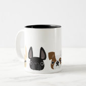 3bulliesmug tweekleurige koffiemok (Voorkant links)