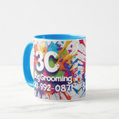 3C Dog Grooming Mok (Voorkant links)