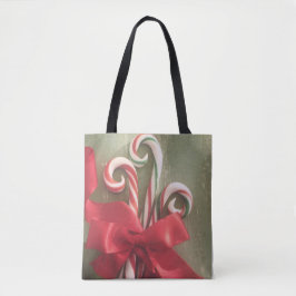 3Candy Canes Canvas tas